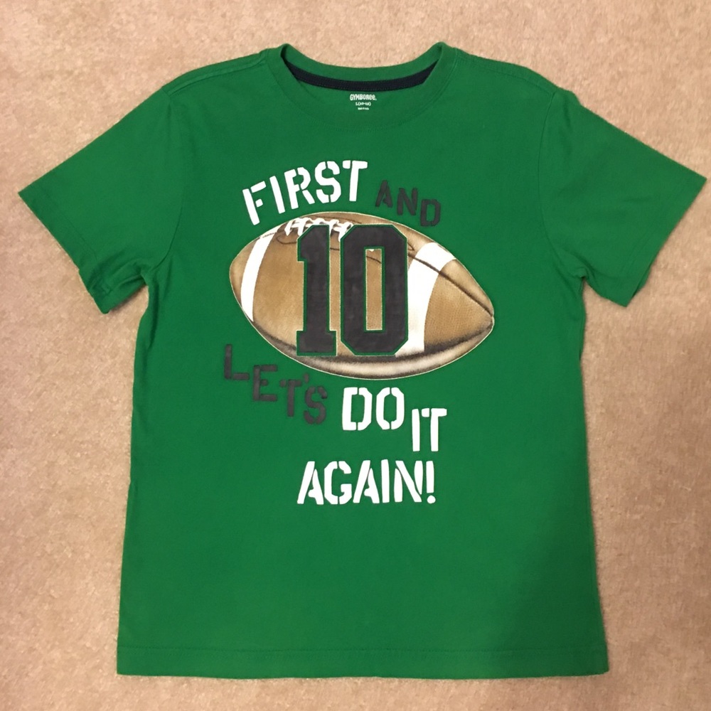 Gymboree size 10/12 Football 🏈 tee. Awesome!